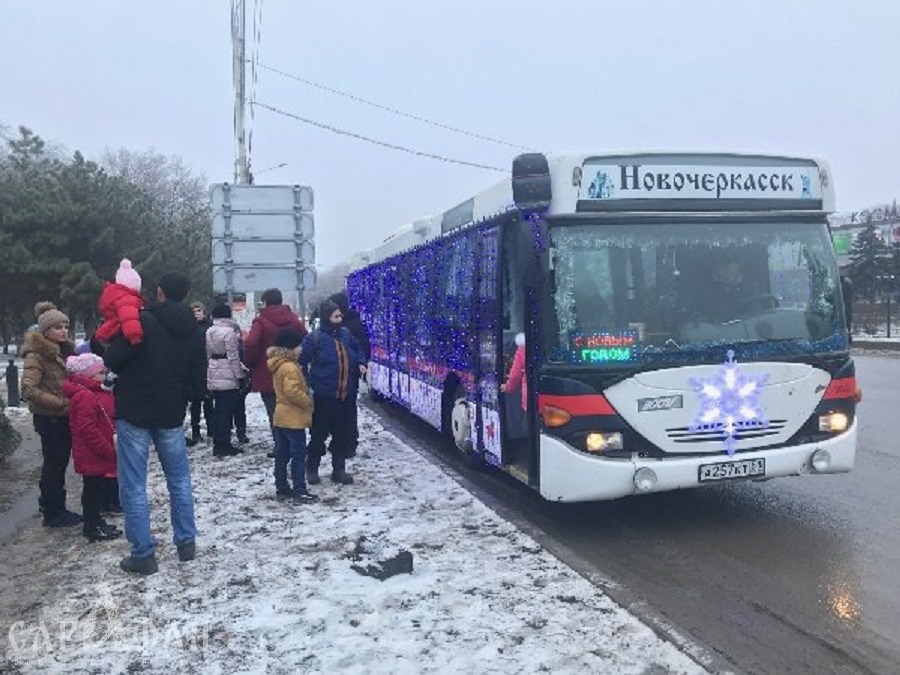 Новогодний экспресс вышел на маршрут в Новочеркасске
