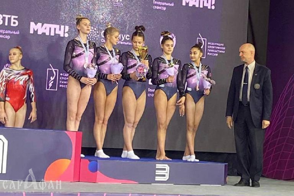 Сборная Кубани по спортивной гимнастике впервые поднялась на пьедестал чемпионата России 