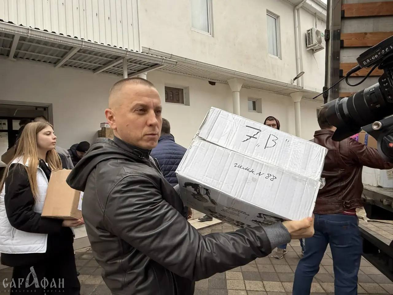 Отряд «Барс-3» получил гуманитарный груз от чиновников и жителей Краснодара
