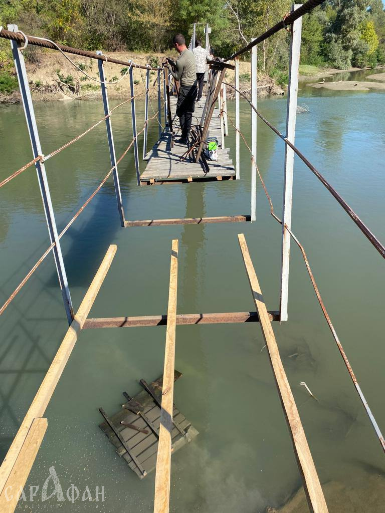 В Адыгее начался ремонт моста