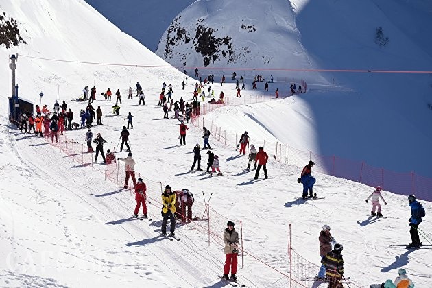 Снегопад в Сочи позволил открыть новые горнолыжные трассы
