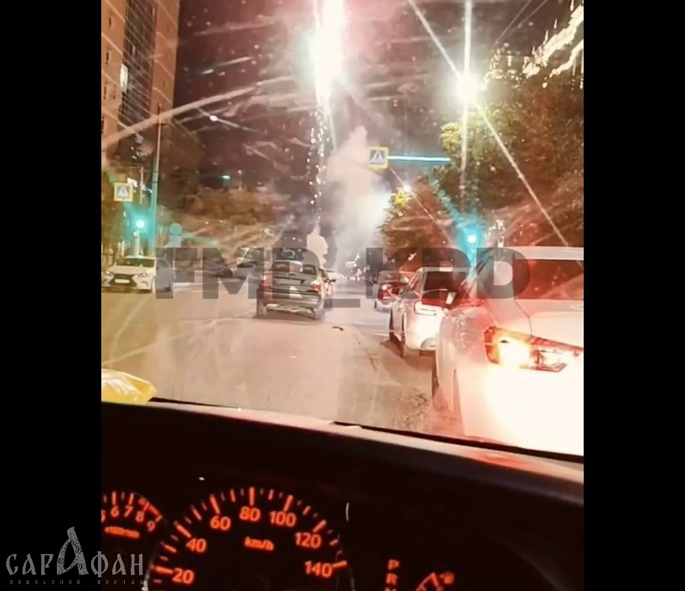 В Краснодаре местного жителя оштрафовали за салют на проезжей части 