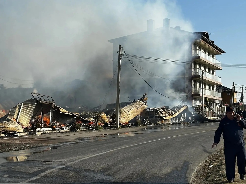 Гостиница в Анапе вспыхнула после жуткого ДТП