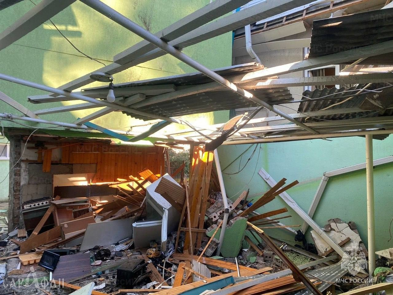 Взрыв газа разнес жилой дом в Сочи 