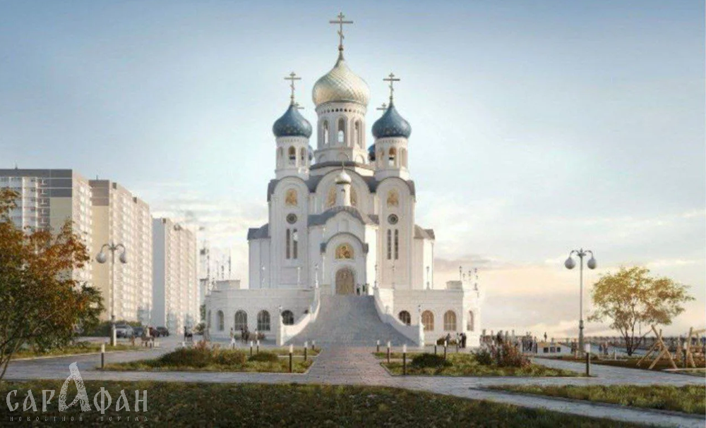 Строительство храма в Юбилейном микрорайоне Краснодара предусматривает благоустройство набережной и озеленение