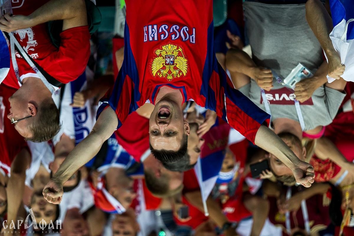 Матч четвертьфинала ЧМ-2018 по футболу между сборными России и Хорватии 7 июля на стадионе "Фишт" в Сочи